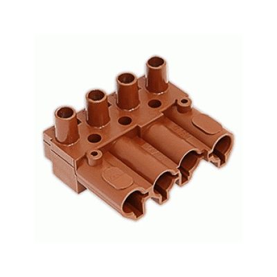 Разъём Wieland 4P коричневый, мама