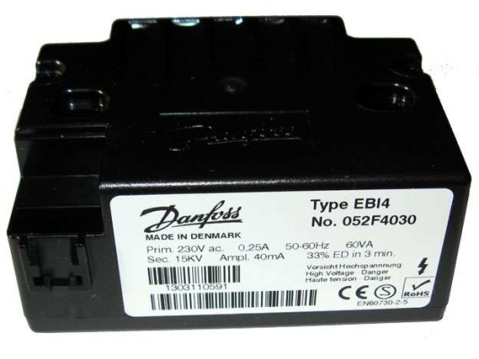 Трансформатор поджига DANFOSS EBI4 052F4030 в комплекте 1 Трансформатор поджига DANFOSS EBI4 052F4030 в комплекте