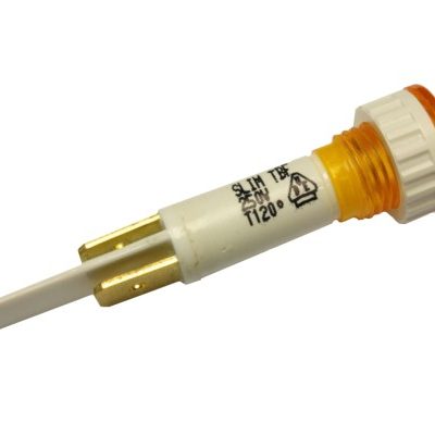 Индикаторная лампа оранжевая круглая