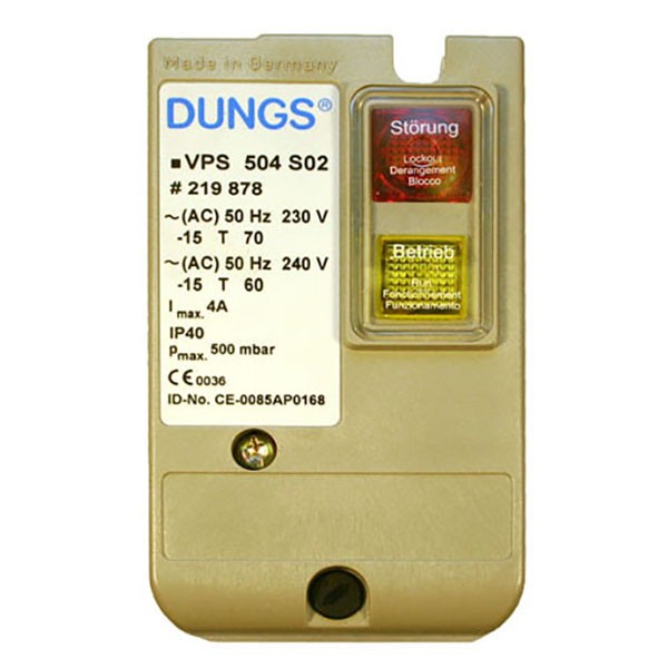 БЛОК КОНТРОЛЯ ГЕРМЕТИЧНОСТИ КЛАПАНОВ VPS504 БЛОК КОНТРОЛЯ ГЕРМЕТИЧНОСТИ КЛАПАНОВ VPS504.S02 BALTUR